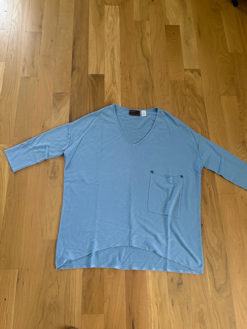 Kerisma Raven Top Blue V Neck Sweater Sz M/L